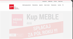 Desktop Screenshot of mebleheban.com.pl