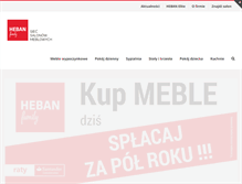 Tablet Screenshot of mebleheban.com.pl